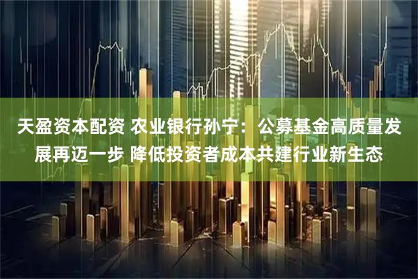 天盈资本配资 农业银行孙宁：公募基金高质量发展再迈一步 降低投资者成本共建行业新生态