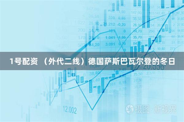 1号配资 （外代二线）德国萨斯巴瓦尔登的冬日